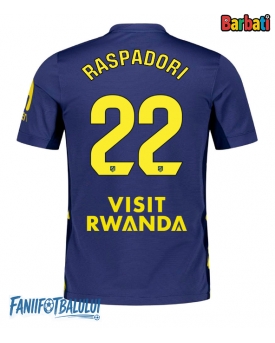 Atletico Madrid Giacomo Raspadori #22 Tricou Fotbal Replică 2025-26 Barbati Deplasare